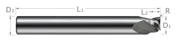 Picatinny Recoil Groove End Mills